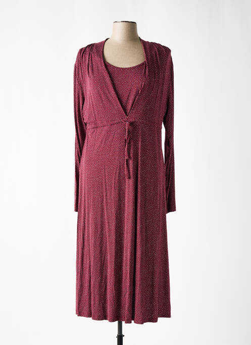 Robe longue rouge SHEEGO pour femme
