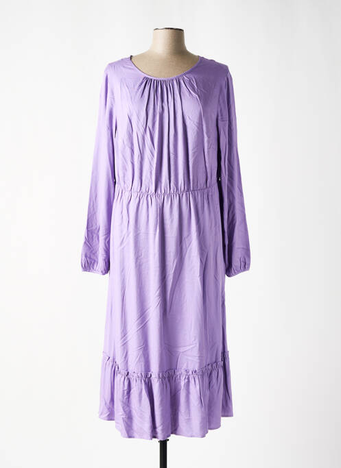 Robe mi-longue violet SHEEGO pour femme