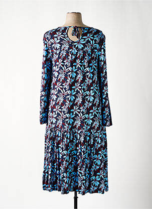 Robe longue manches longues manches longues bleu SHEEGO femme