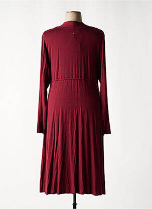 Robe longue manches longues manches longues rouge SHEEGO femme
