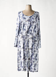Robe longue manches longues manches longues bleu SHEEGO femme