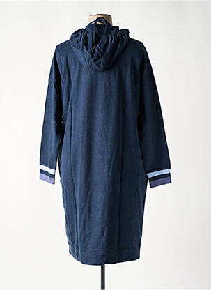 Robe mi-longue manches longues manches longues bleu SHEEGO femme