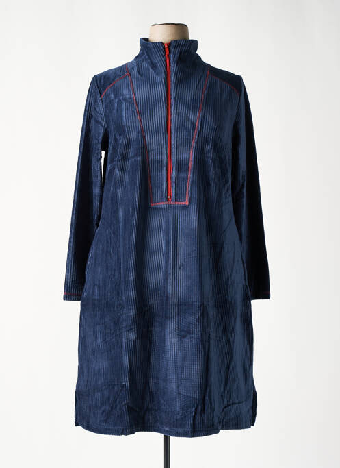 Robe mi-longue bleu SHEEGO pour femme