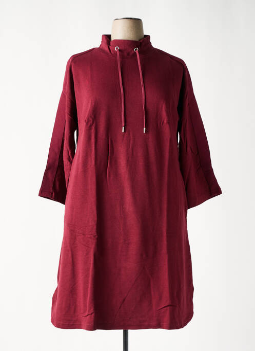 Robe mi-longue rouge SHEEGO pour femme