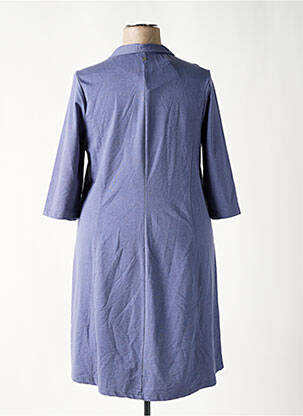 Robe mi-longue manches 3/4 manches 3/4 bleu SHEEGO femme