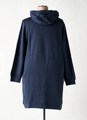 Robe mi-longue manches longues manches longues bleu SHEEGO femme