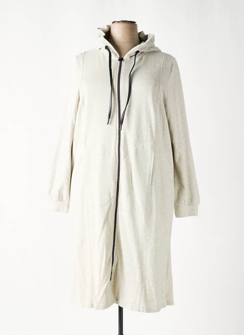 Veste casual col rond gris SHEEGO femme