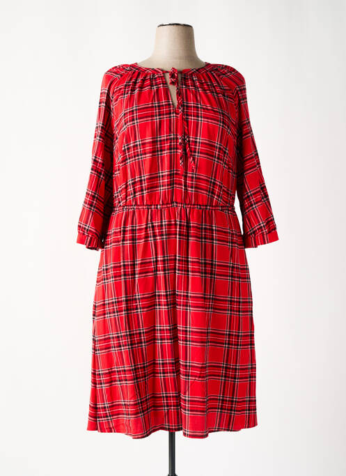 Robe mi-longue rouge SHEEGO pour femme