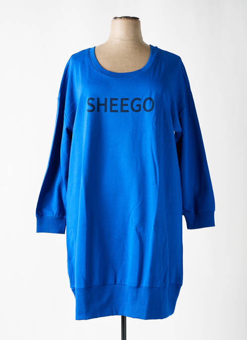 Robe pull bleu SHEEGO pour femme