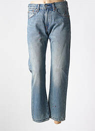 Jeans coupe droite effet usé taille normale bleu LEVIS homme