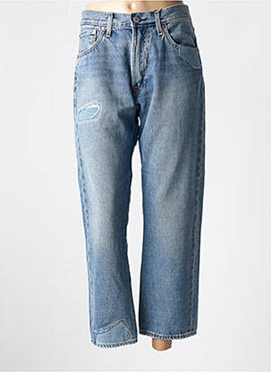 Jeans coupe droite effet usé délavé taille normale bleu LEVIS homme