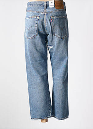 Jeans coupe droite effet usé délavé taille normale bleu LEVIS homme