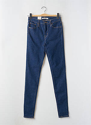 Jeans skinny tissage brut taille haute bleu LEVIS femme