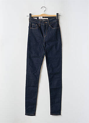 Jeans skinny tissage brut taille haute bleu LEVIS femme