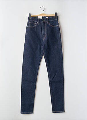 Jeans skinny tissage brut taille haute bleu LEVIS femme