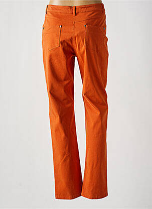 Pantalon slim tissage popeline taille normale orange GUY DUBOUIS femme