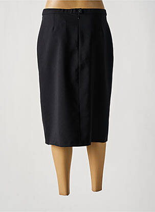 Jupe mi-longue taille à pinces noir GREGORY PAT femme