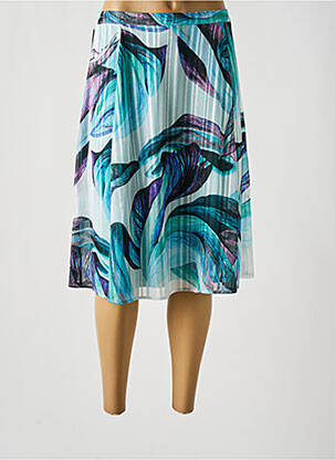 Jupe mi-longue taille normale bleu GREGORY PAT femme