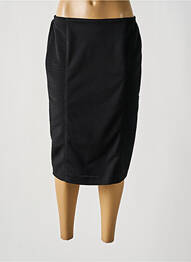 Jupe mi-longue coupe droite noir GREGORY PAT femme