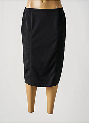 Jupe mi-longue stretch noir GREGORY PAT femme