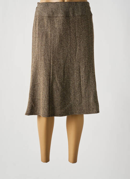 Jupe mi-longue beige GUY DUBOUIS pour femme