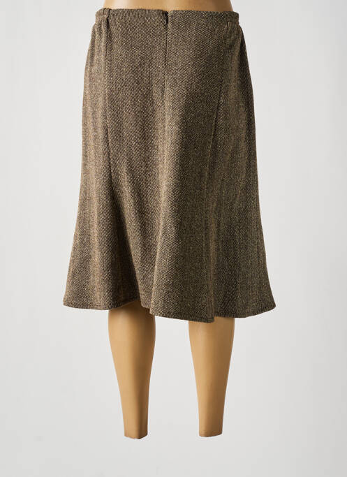 Jupe mi-longue beige GUY DUBOUIS pour femme