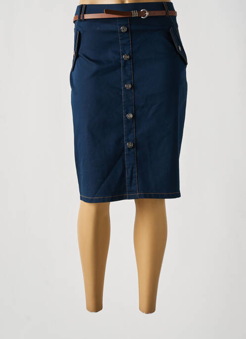 Jupe mi-longue noir ESTEL COLLECTION pour femme