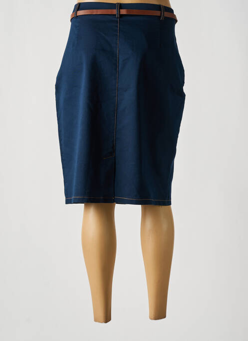 Jupe mi-longue noir ESTEL COLLECTION pour femme