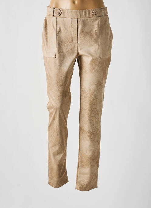 Pantalon slim beige HALOGENE pour femme