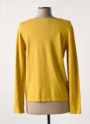 Pull coupe cintrée manches longues jaune GEVANA femme