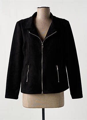 Veste casual epaulette noir HALOGENE femme