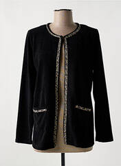 Gilet manches longues noir UNICA PLUS pour femme seconde vue