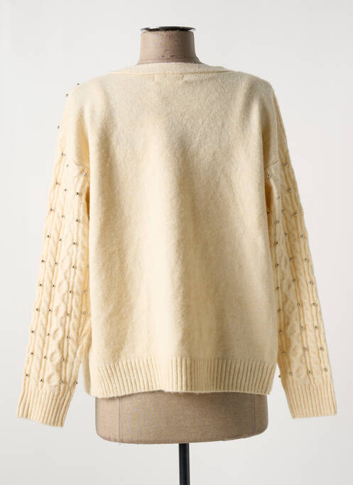 Twin-set manches longues beige FRIME femme