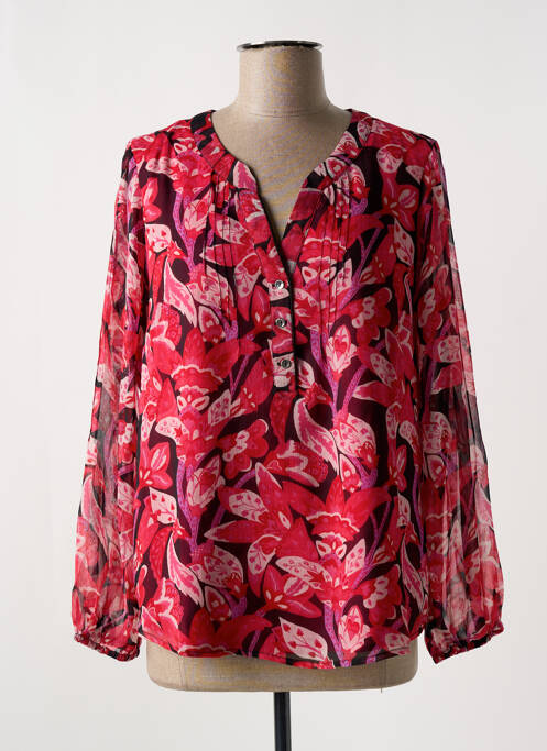 Blouse rouge CHRISTINE LAURE pour femme