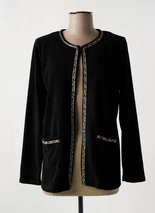 Gilet manches longues noir UNICA PLUS pour femme