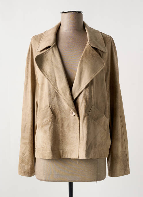 Veste casual beige HALOGENE pour femme