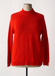 Pull coupe cintrée manches longues orange ELEANE femme