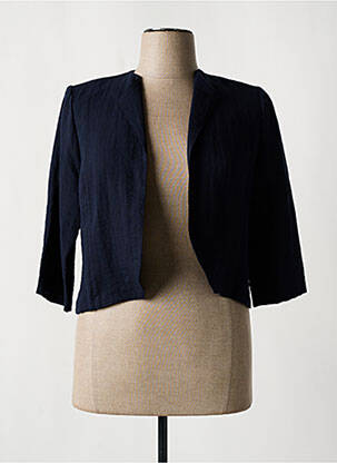 Boléro tissage crêpe bleu GEVANA femme