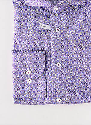 Chemise manches longues manches longues violet ETERNA homme