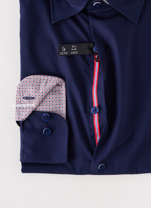 Chemise manches longues bleu ETERNA pour homme