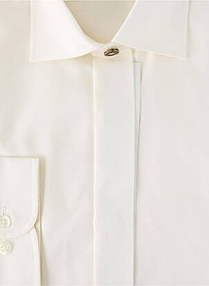 Chemise manches longues manches longues beige WILVORST homme