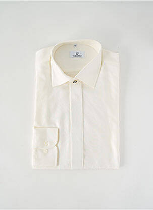 Chemise manches longues manches longues beige WILVORST homme