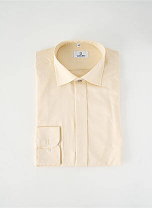 Chemise manches longues manches longues beige WILVORST homme