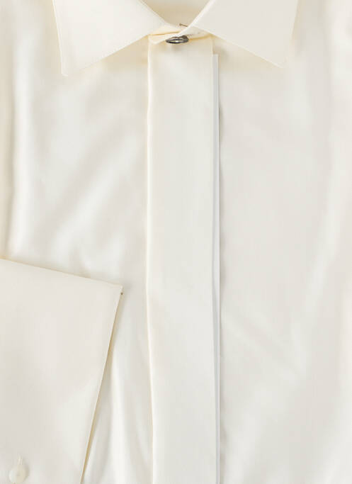 Chemise manches longues beige WILVORST pour homme