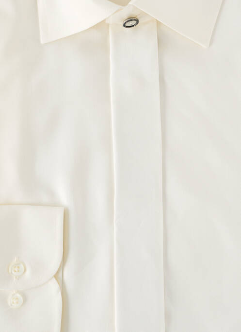 Chemise manches longues beige WILVORST pour homme