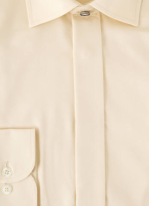 Chemise manches longues beige WILVORST pour homme