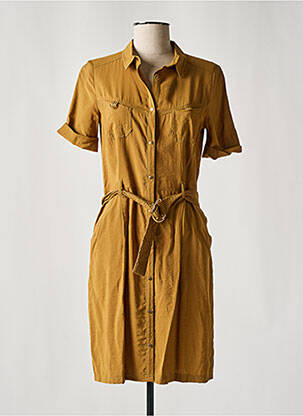 Robe courte manches courtes manches courtes beige EVA KAYAN femme