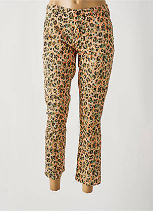 Pantalon 7/8 stretch taille normale orange MAYJUNE femme