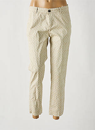 Pantalon 7/8 stretch taille normale beige MAYJUNE femme
