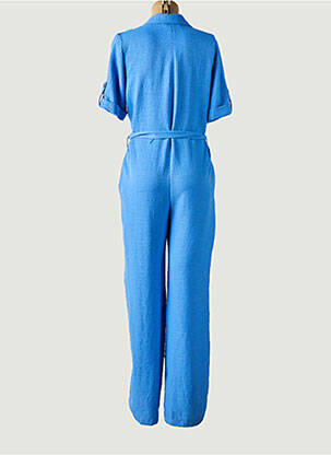 Combi-pantalon fermeture boutonnée sur le devant manches courtes bleu SCARLET ROOS femme
